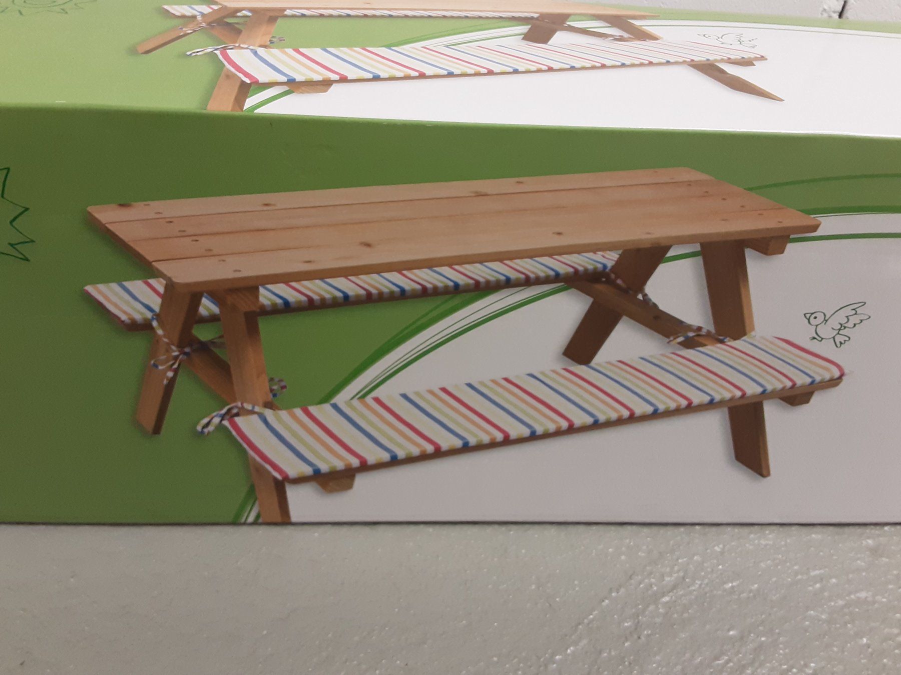 Set di tavolo e panche: KIDLAND Kinder - Picknickgarnitur – Nuovo e nell'imballaggio originale da Glattfelden venduto da Roman2504 4