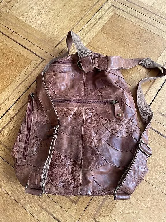 Rucksäcke: Lederrucksack, braun – Gebraucht aus Kriens von Makiba11 3