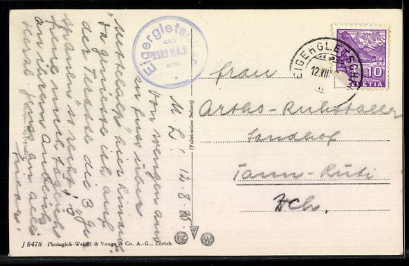 Cartoline postali: AK Eigergletscher, Station der Jungfrau-Bahn mit Eiger und M – Usato da Berlin venduto da bartko-reher 1