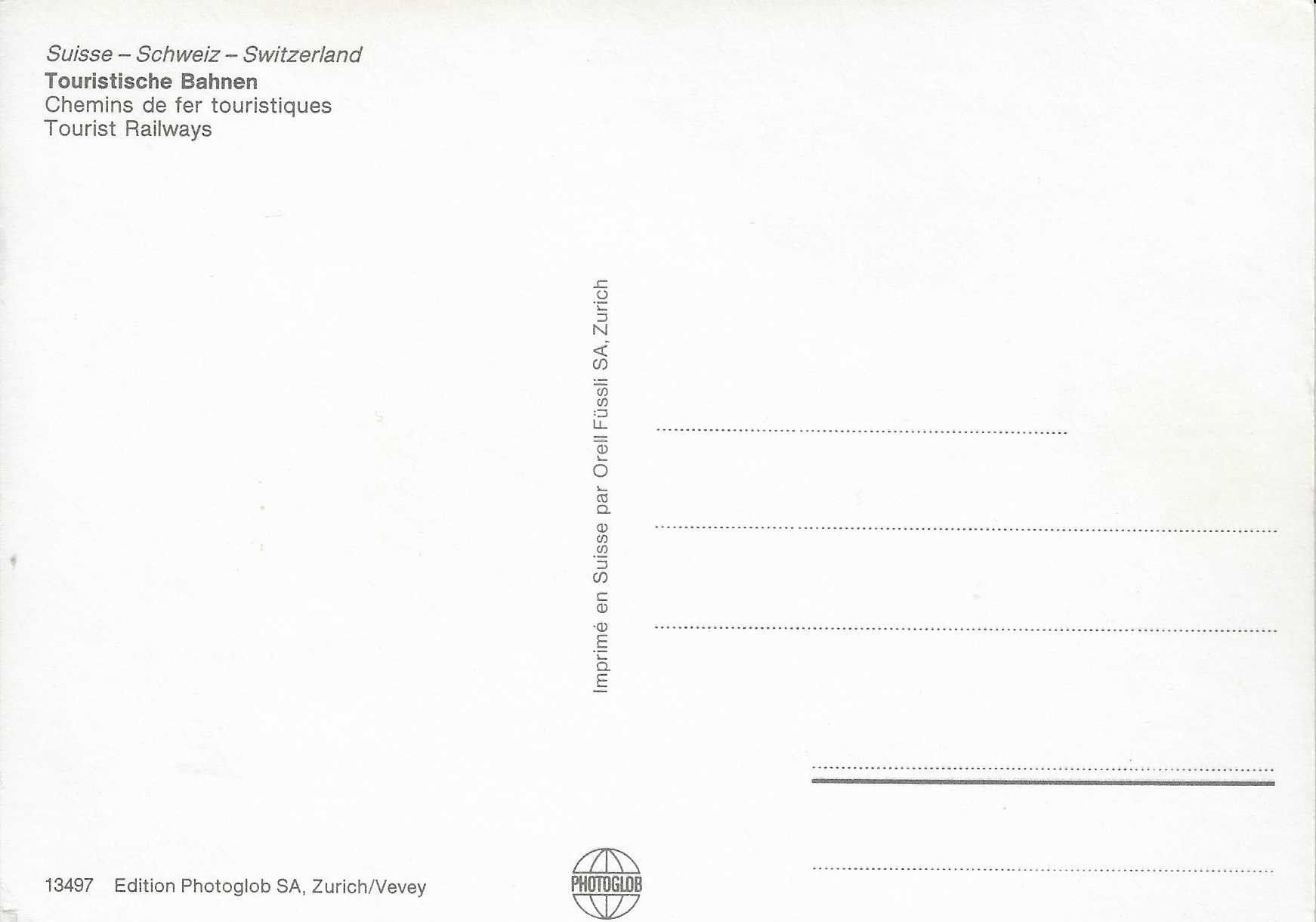 Ansichtskarten: Touristische Bahnen – Neu (gemäss Beschreibung) aus Rothrist von Stranglehold 1