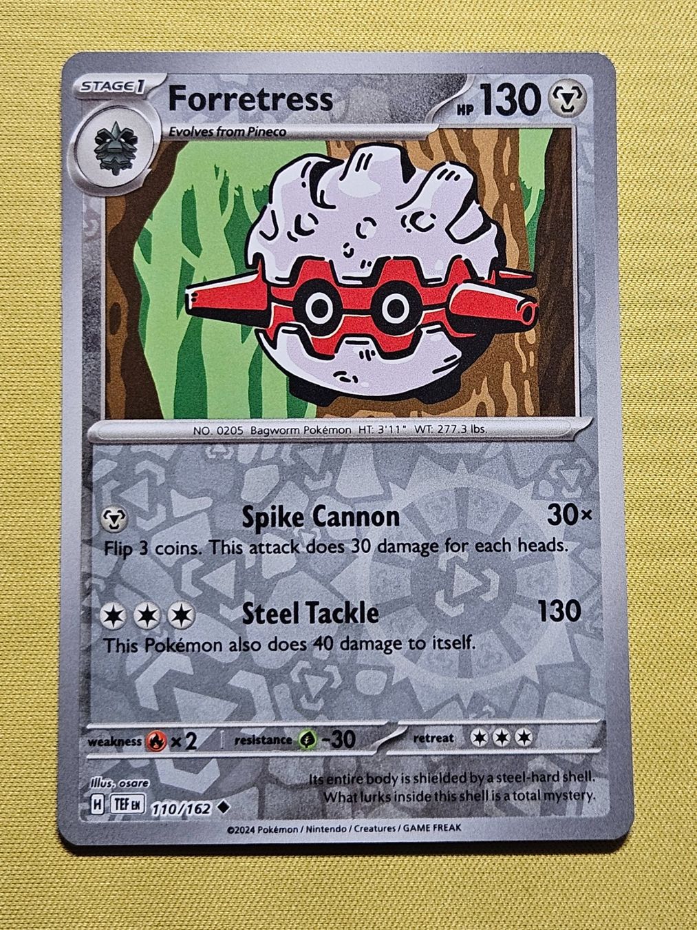 Pokémon Carte collezionabili: Temporal Forces - Forretress 110/162 EN – Usato da Bellinzona venduto da Pokemarco