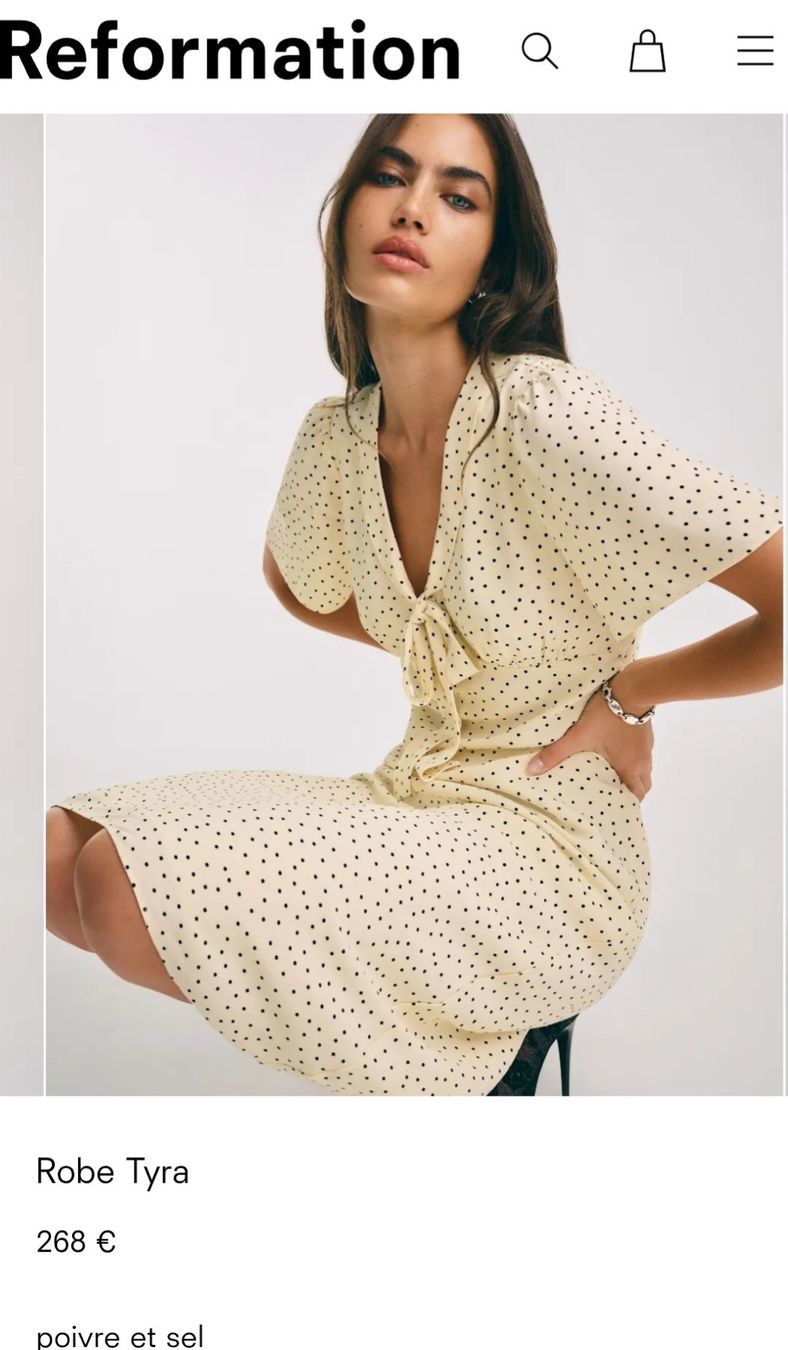 Reformation Kleider: Robe neuve Reformation taille 0 – Neu und originalverpackt aus Geneve von couac01