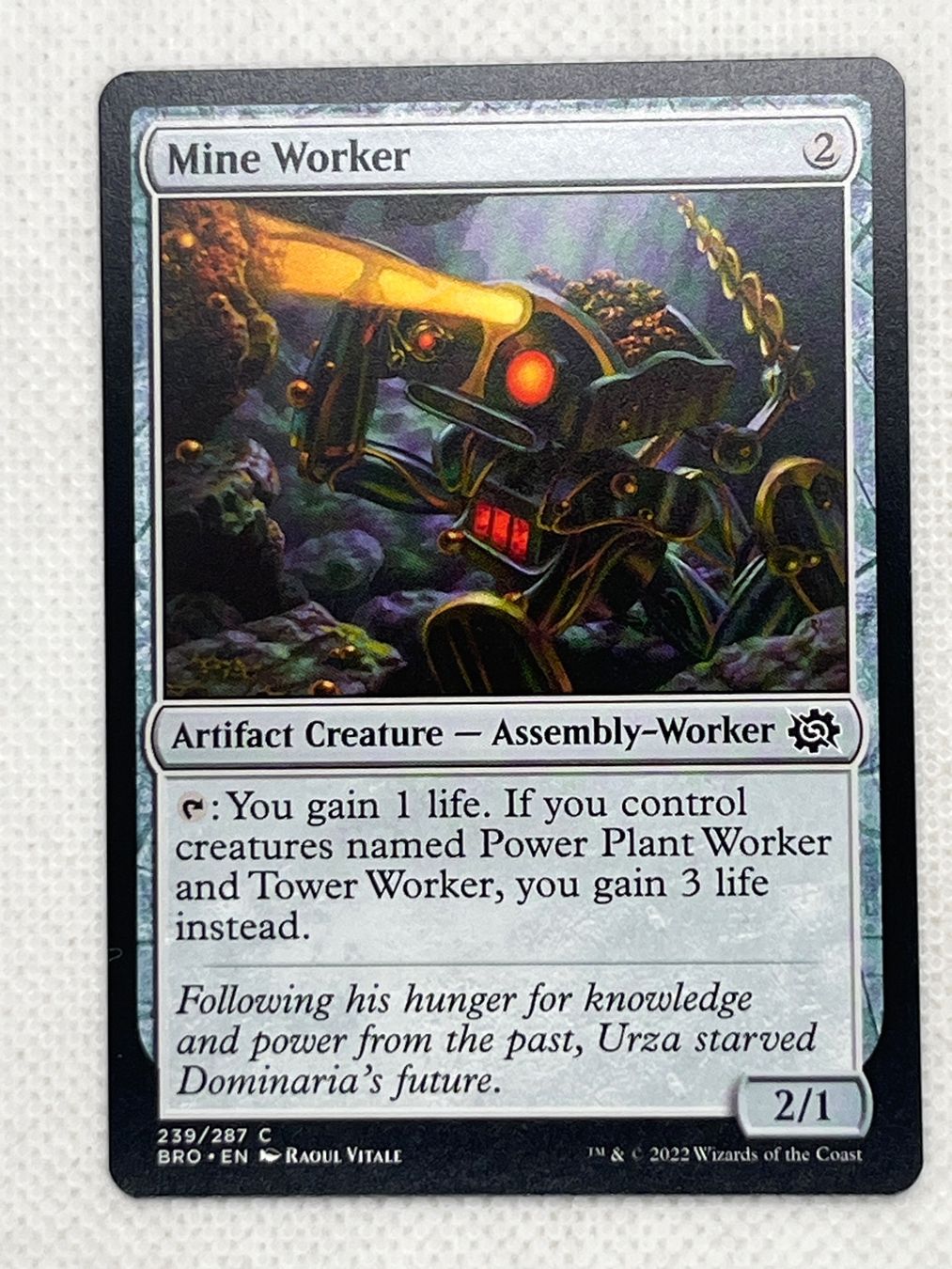 Magic The Gathering Carte collezionabili: MTG Mine Worker BRO 239 Englisch Common – Usato da Hinterkappelen venduto da Kim1992