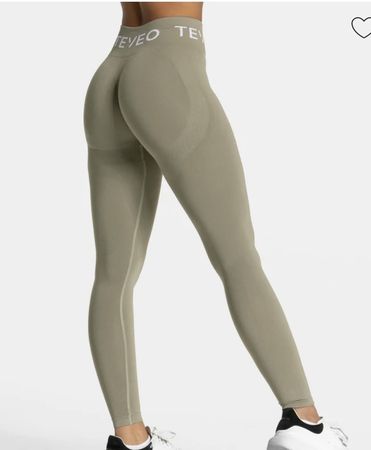 Legging de sport TEVEO KAKI, comme neuf