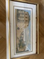 Aquarell J.J. Schneider Basel Steinengasse 1863 gerahmt