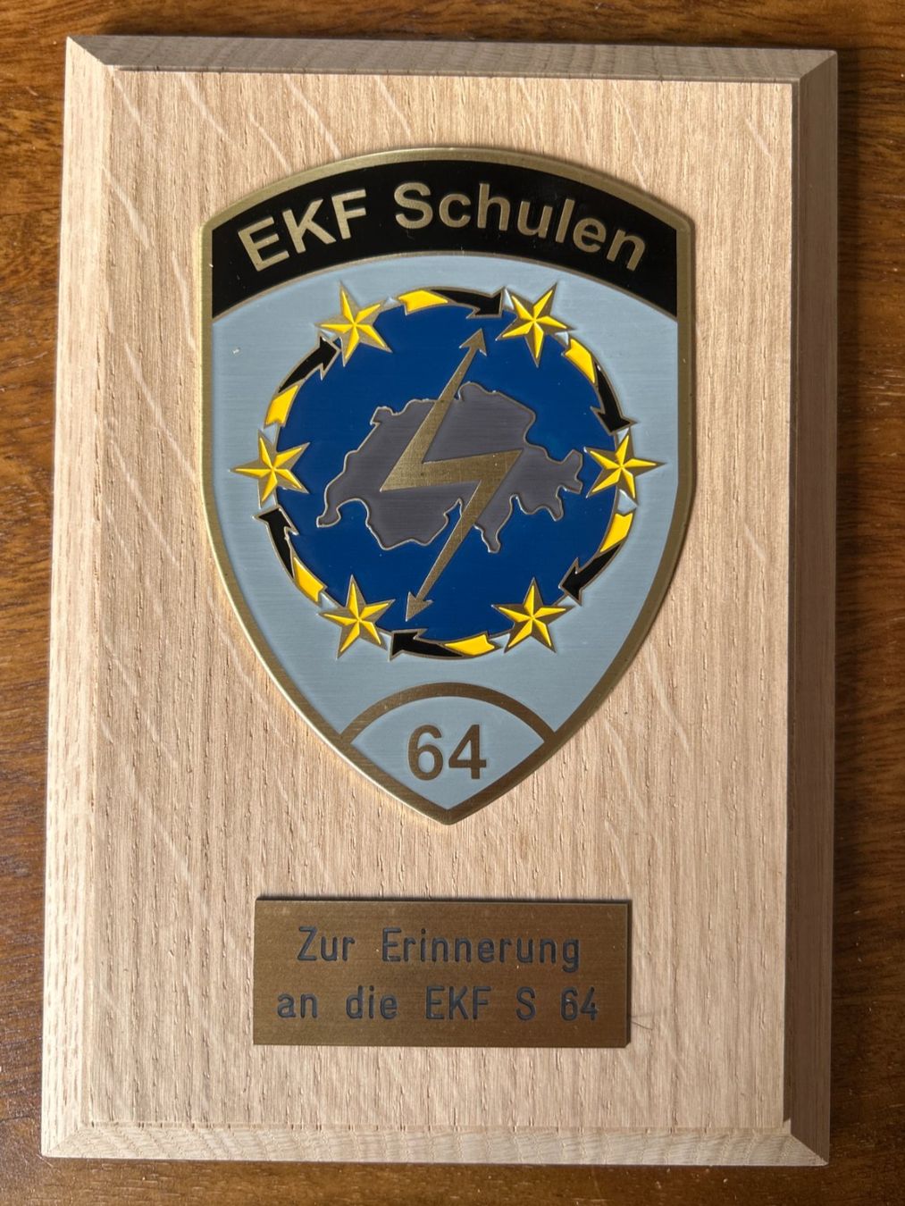 Schweizer Armee Schilder: Plakette EKF Schulen 64, Schweizer Armee – Neu (gemäss Beschreibung) aus Kreuzlingen von Flsta