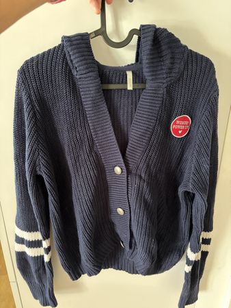 Cardigan I.CODE bleu marine à capuche taille S