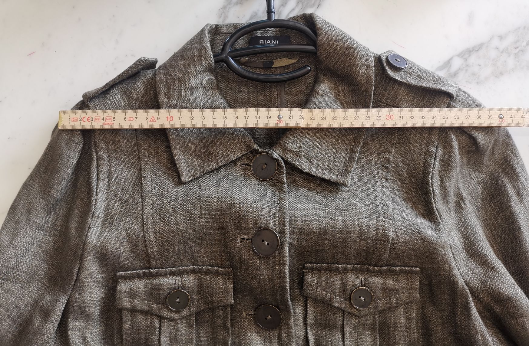 Riani Giacche: Riani,Leinen Jacke – Nuovo (secondo la descrizione) da Uerikon venduto da pink_flamingo 3