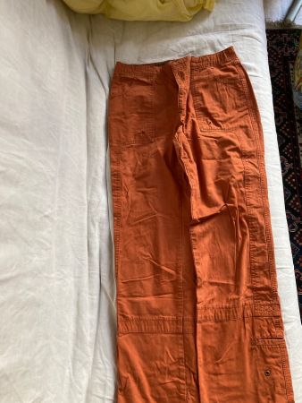 Pantalon Columbia femme orange 100% coton taille S 36