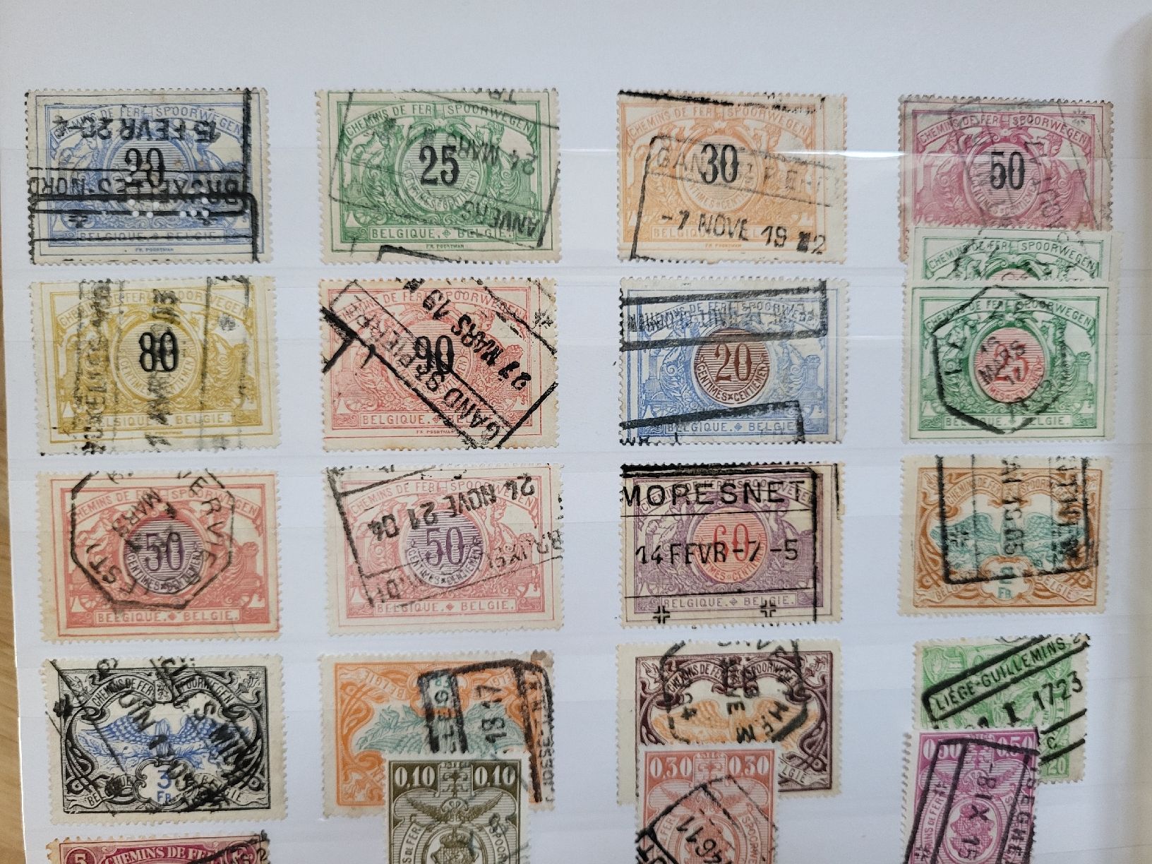 Tutti i francobolli: Belgien  -  Kleinlot Eisenbahnmarken – Usato da stäfa venduto da brandy66 2