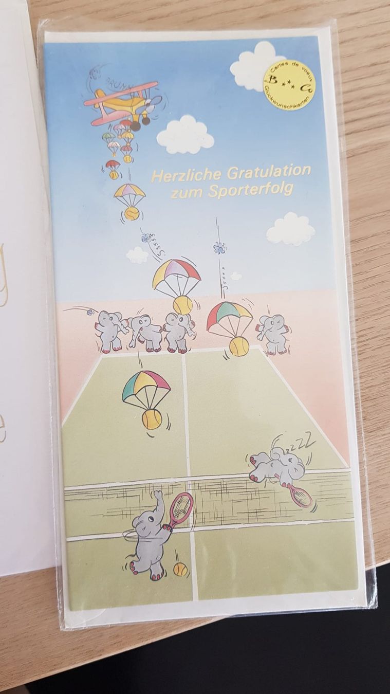 Cartoline: Karten Geschäftseröffnung Geschäftserfolg Sporterfolg GRATIS – Nuovo e nell'imballaggio originale da Spiegel b. Bern venduto da sus_xj97 1