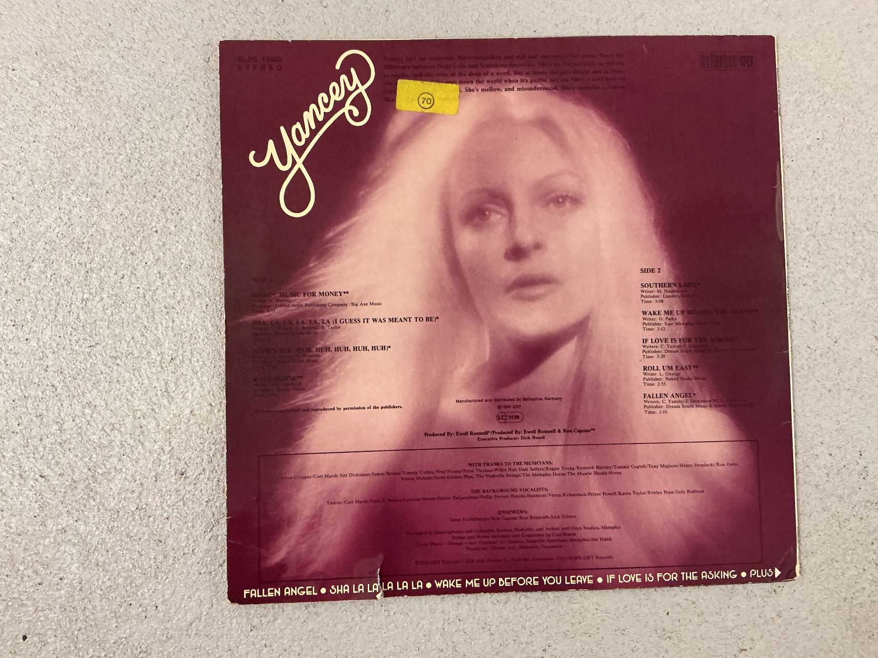 Dischi in vinile: Celia Yancey LP – Usato da Winterthur venduto da Tumko-Vinyl 1
