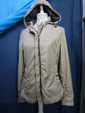 ARMANI JACKE ITAL: GRÖSSE 46 KAPUZE DOPPELT ÜBERGANG NEU