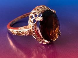 Fingerring vergoldet Queen  55