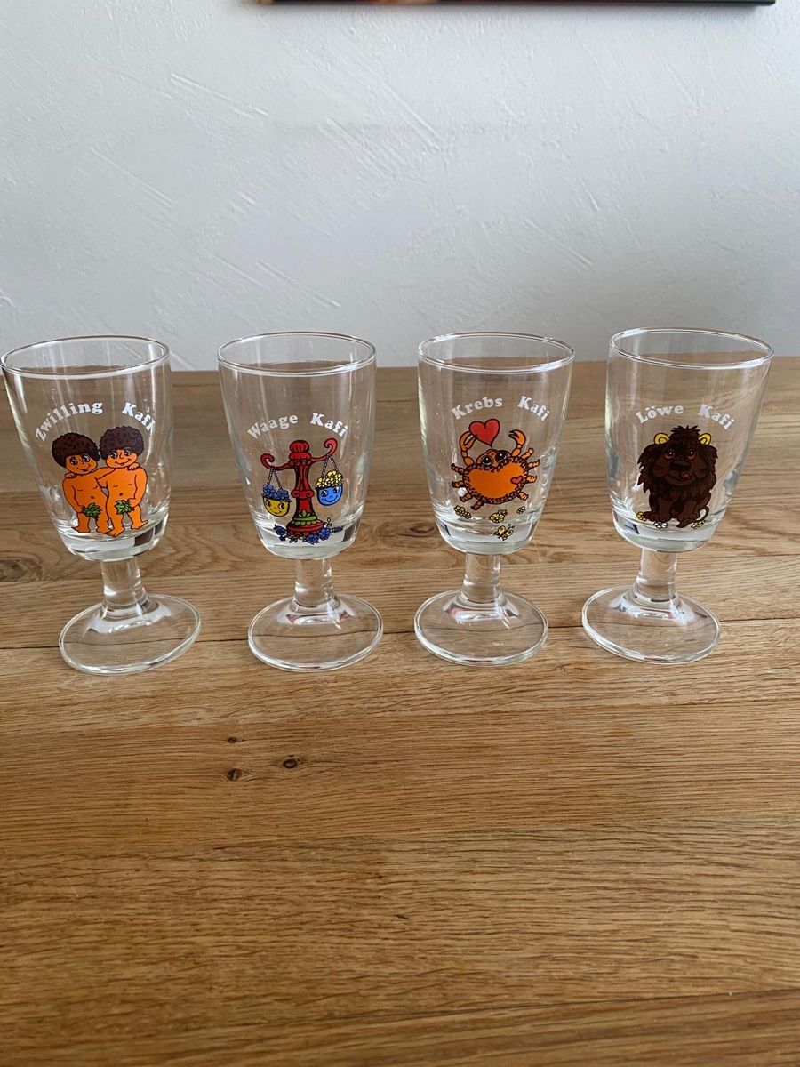 Bicchieri: 12er Set Horoskop Sternzeichenli-Kaffeegläser – Usato da Dübendorf venduto da Daniv09 1