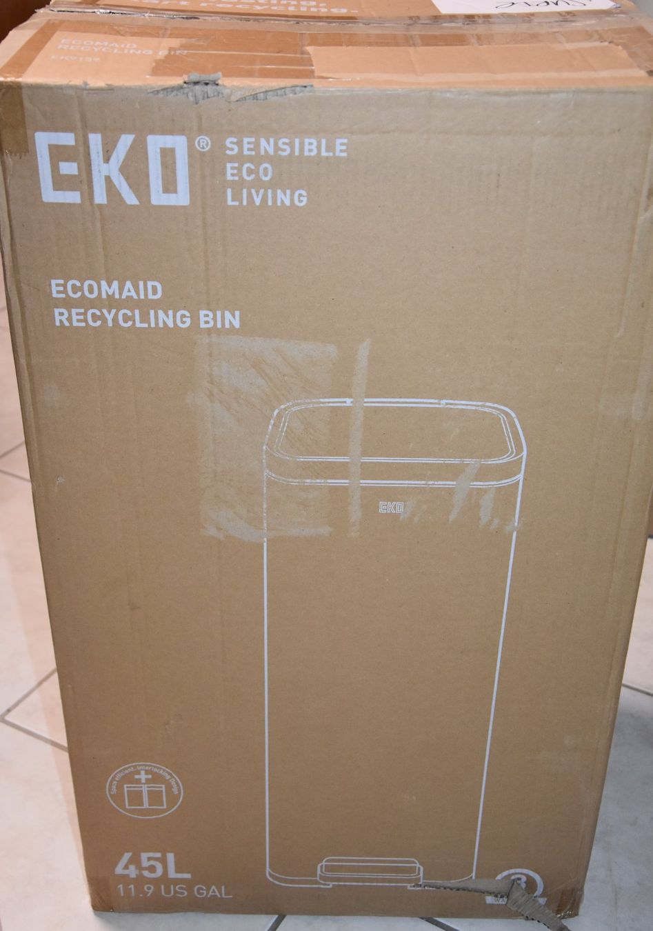 Cestini per rifiuti: Neu Eimer Treteimer 45l /originalverpackt/Silber /NP:189 Fr – Nuovo e nell'imballaggio originale da Wohlenschwil venduto da Dapara