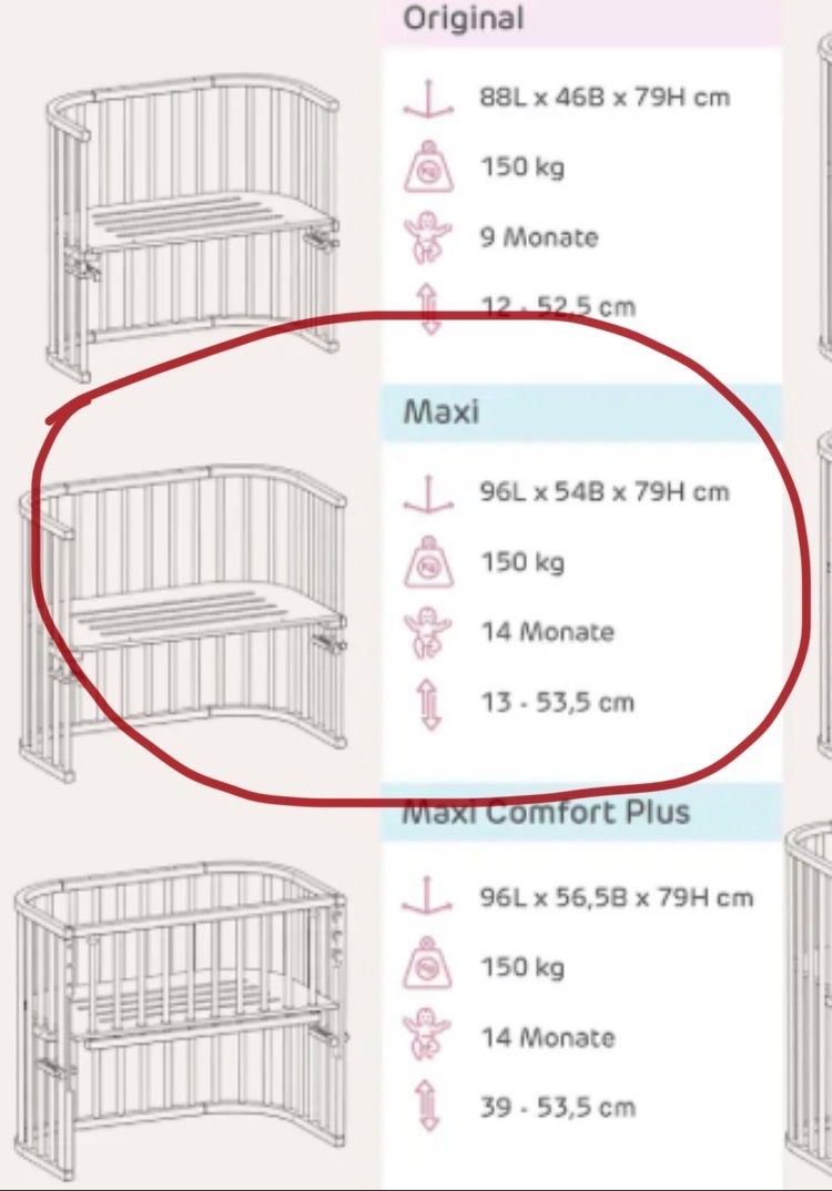 Babybay Letti: Beistellbett-Babybay Maxi – Usato da Kefikon ZH venduto da Klukka97 5