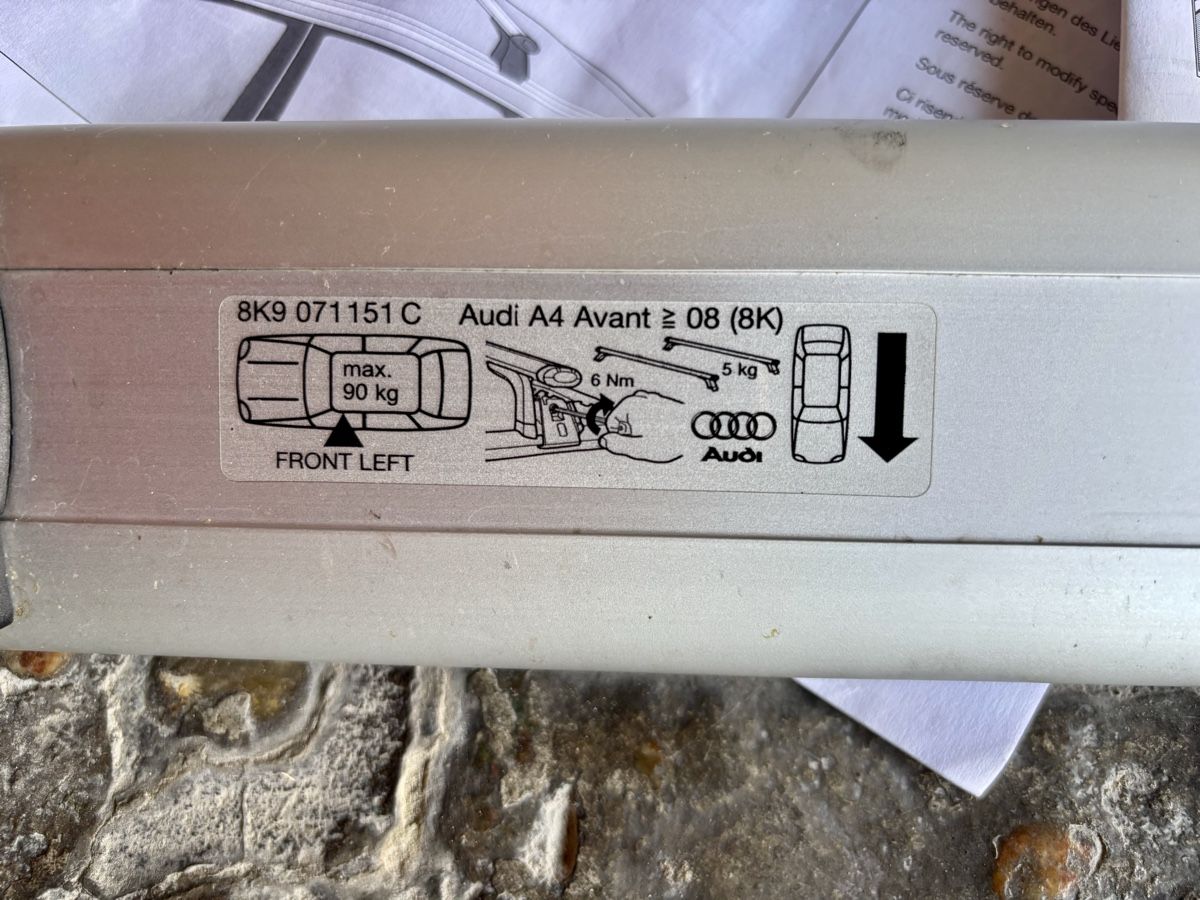 Portapacchi: Audi Dachträger Set  Velo/Ski/Snowboard – Usato da Etzelkofen venduto da R0DRIGUES 2
