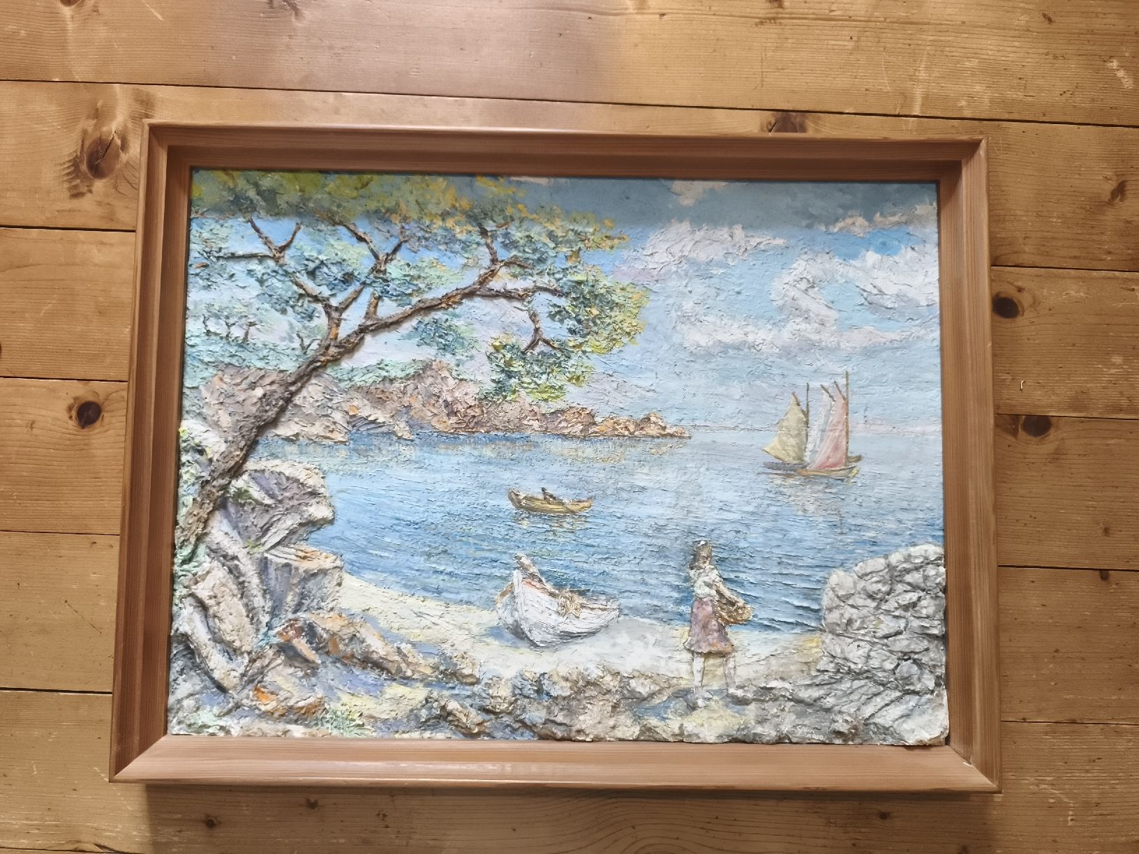 Dipinti: Maritimes Gipsbild/ Ölbild 3D – Nuovo (secondo la descrizione) da Ulisbach venduto da Antikaffin