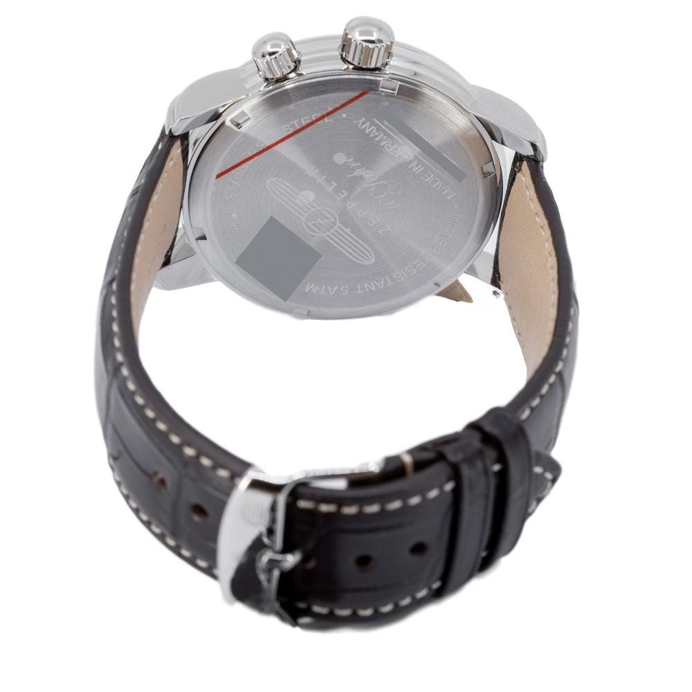 Zeppelin Orologi: Zeppelin Men's 76401 Dual Time Big Date 42mm Quartz – Nuovo e nell'imballaggio originale da Schindellegi venduto da harveystore 2