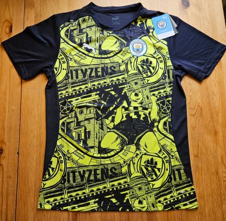 Manchester City Einlaufshirt NEU Gr. M Puma MCFC Trikot
