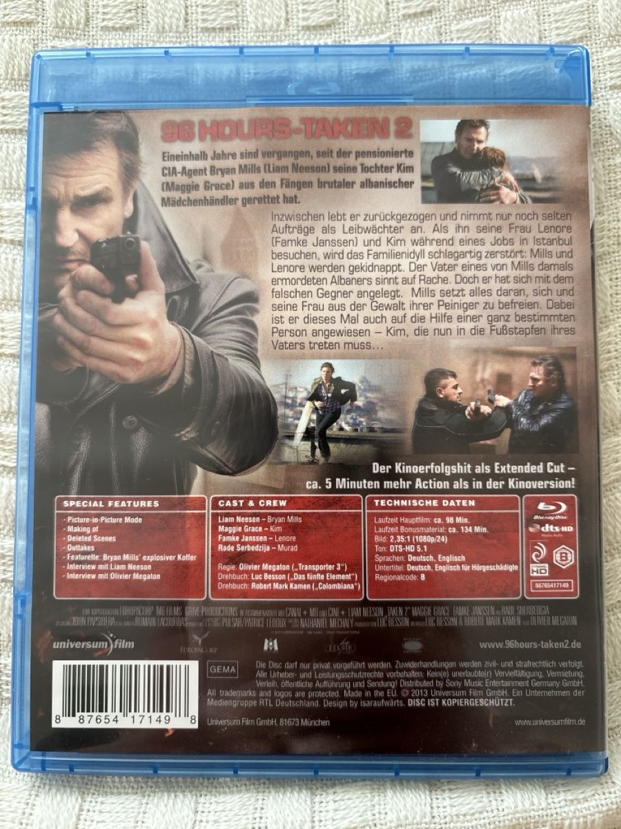 Alle DVDs: 96 hours taken trilogie bluray – Gebraucht aus Oberentfelden von Rabaelikus 2
