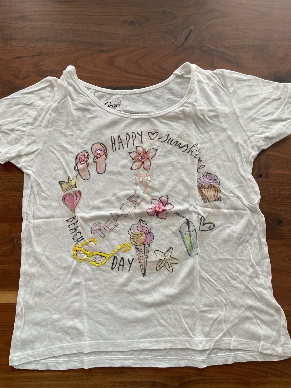T-shirt: Grace T-Shirt mit Pailletten – Nuovo (secondo la descrizione) da Unteriberg venduto da fae_2gz2