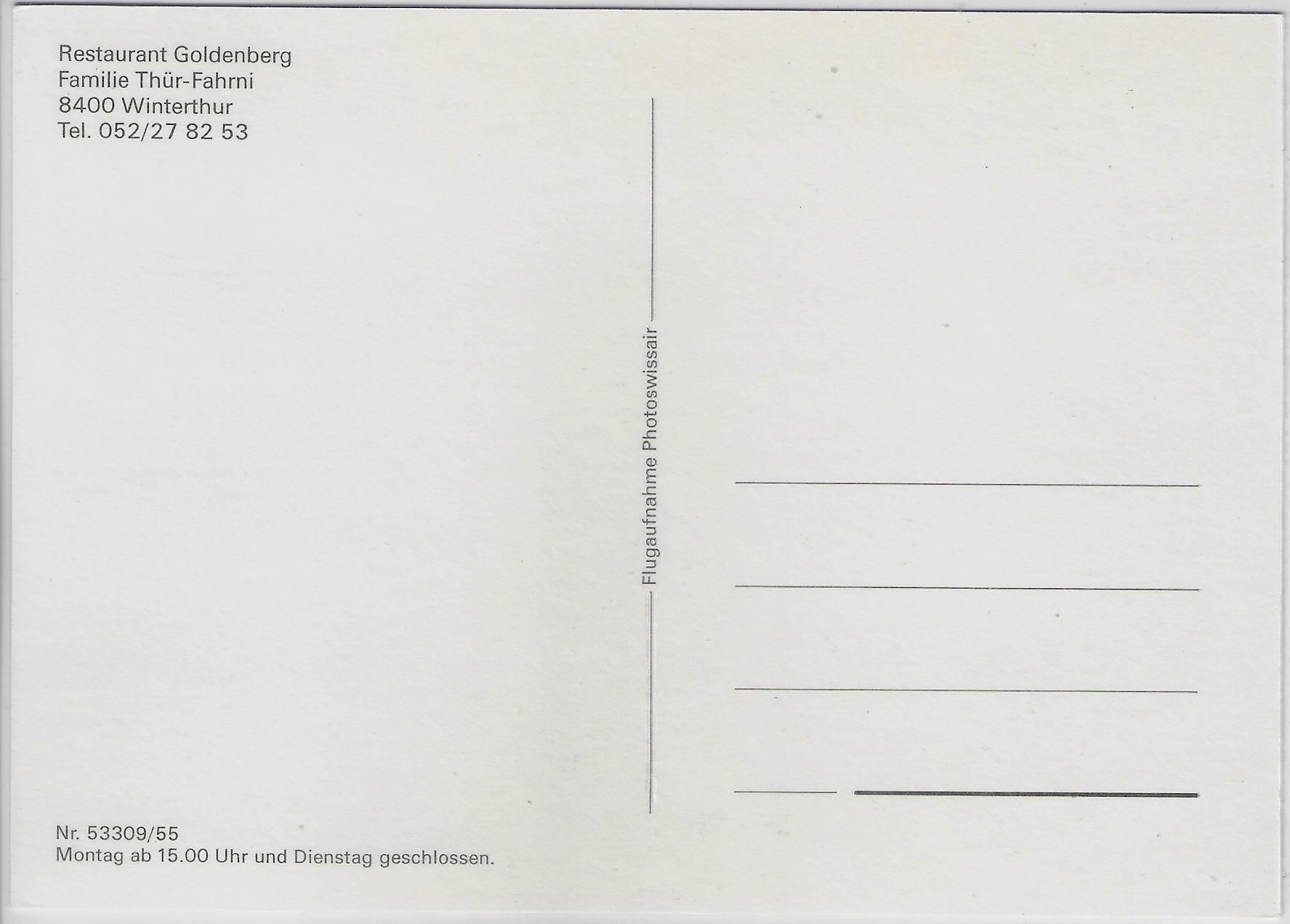 Ansichtskarten: Flugaufnahme Restaurant Goldenberg – Antik aus Ettingen von Kartenplanet 1