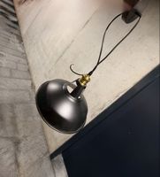 Industrial ceiling hanging lamp black metal 30cm