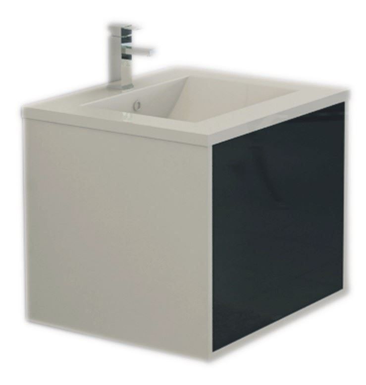 Mobili per bagno: Badmöbelset 'Linz' in schwarz - hoc – Nuovo e nell'imballaggio originale da Herbertingen venduto da jet-line-e-trade 1