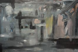 Abstraktes Bild, Acryl auf Leinwand,150x100cm