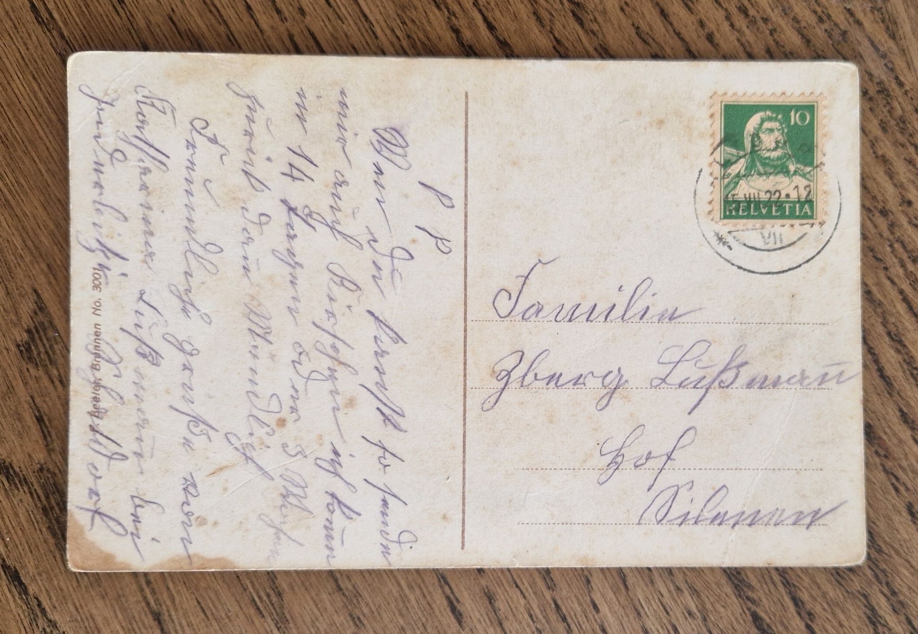 Cartoline postali: Gruss vom Vierwaldstättersee 1922 – Usato da Ebikon venduto da Donar50 1