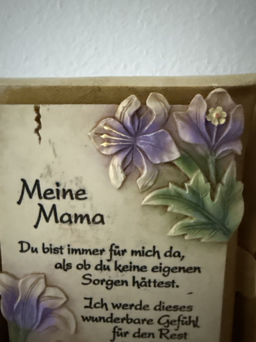 Tutte le decorazioni: Dekorative Mama-Botschaft mit Blumen - Muttertag Geschenk – Nuovo e nell'imballaggio originale da Bern venduto da Marym 3