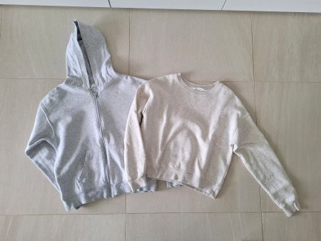 2er Set Pulli und Kapuzenjacke Gr. 146/152