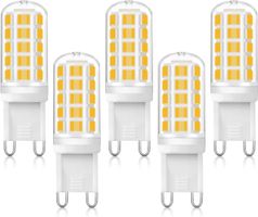 G9 LED Lampe 3.5W warmweiß 3000K 400LM nicht dimmbar 6er Set
