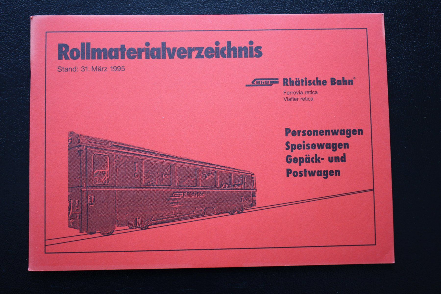 Riviste & Magazine: RhB Rollmaterialverzeichnis 1995 - 47 Seiten – Usato da Wiedlisbach venduto da han_n6ff