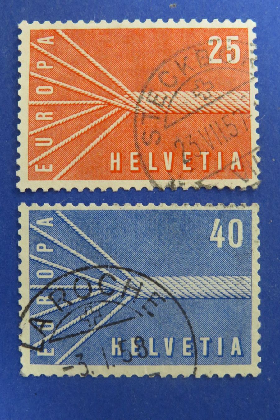 Tutti i francobolli: Serie 'Europa'-Marken 1957 gestempelt – Usato da Brunnen venduto da Kumari