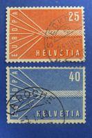 Serie 'Europa'-Marken 1957 gestempelt