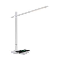 GABELLA LED-Tischlampe hellgrau mit Wireless Charger
