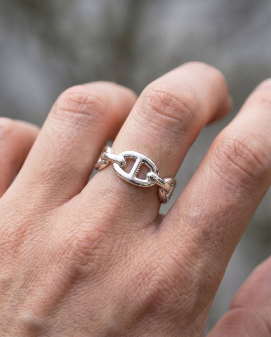 Ringe: Hermès silver ring Chaine d'Ancre – Neu (gemäss Beschreibung) aus Lenzburg von ann_bnc9