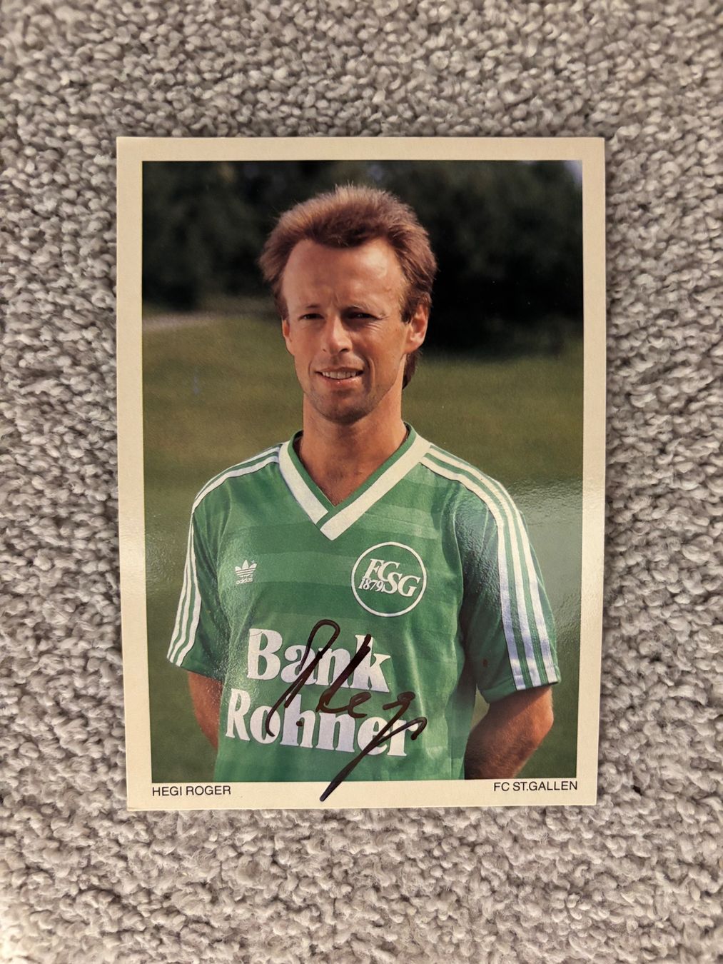 Autografi: FC St. Gallen Autogrammkarte Hegi Roger – Usato da Mörel venduto da tim_w9py
