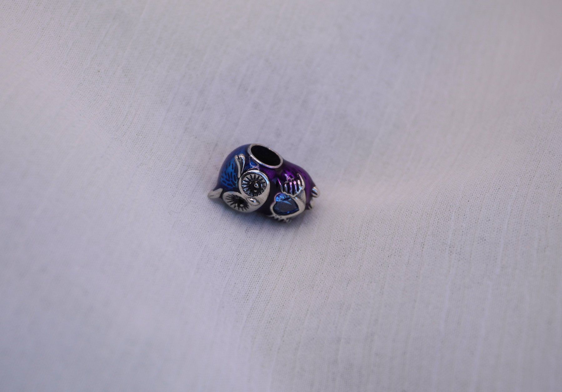 Ciondoli: Charm "Eule mit Herz" zu Pandora 925 Silber – Nuovo (secondo la descrizione) da Niederbüren venduto da Fidi5 4