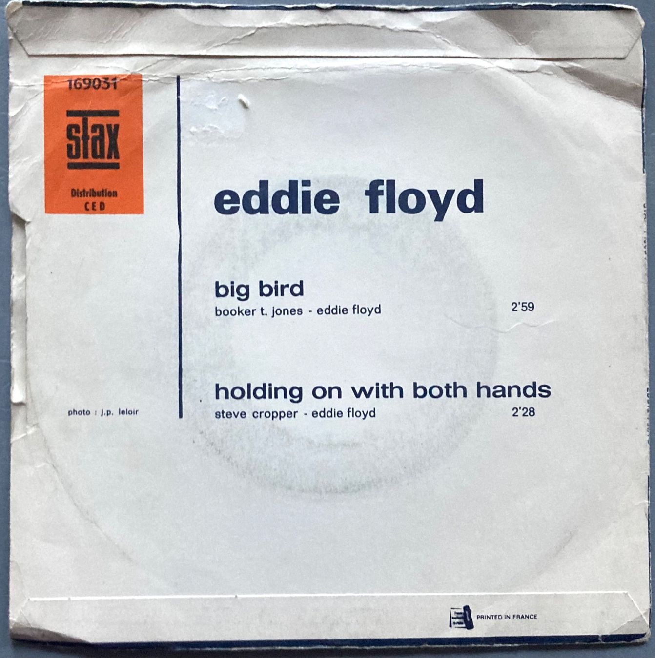Vinyles: EDDIE FLOYD - BIG BIRD – D'occasion à Poliez-Pittet par Newtown-Records 1