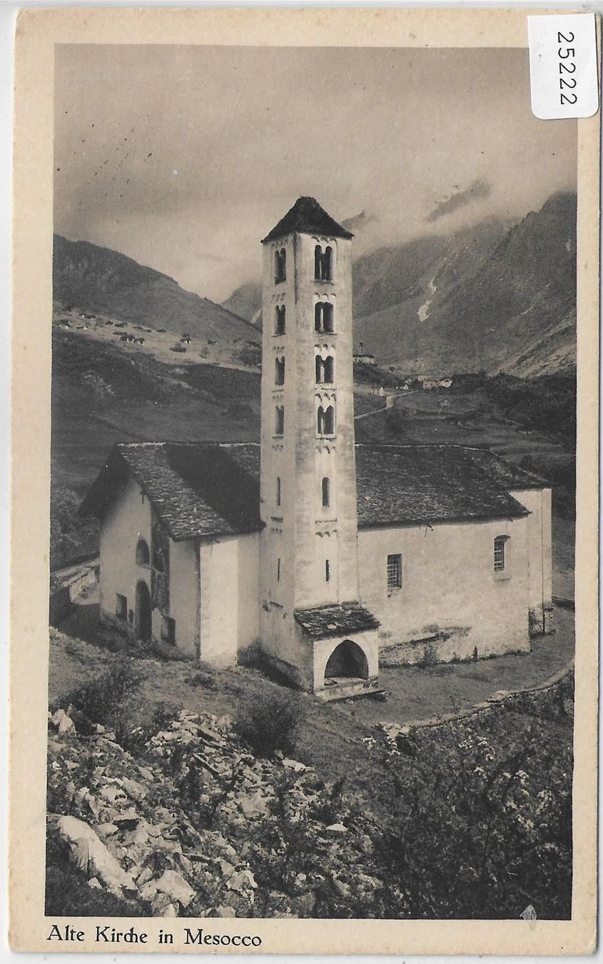 Cartoline postali: Alte Kirche in Mesocco – Antico da Ettingen venduto da Kartenplanet