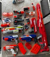 Nerf Sammlung - diverse Blaster, Zubehör, ...
