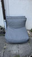 Sessel grau Pouf Hocker indoor&outdoor