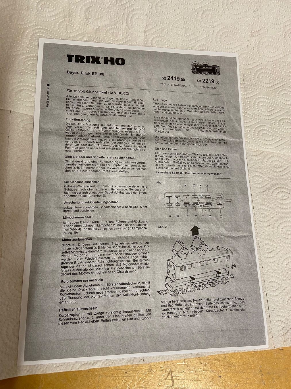 Trix Modellini di ferrovie: Trix Express 2219 Bayer. Ellok EP 3/6 – Usato da Basel venduto da Relaphe 6