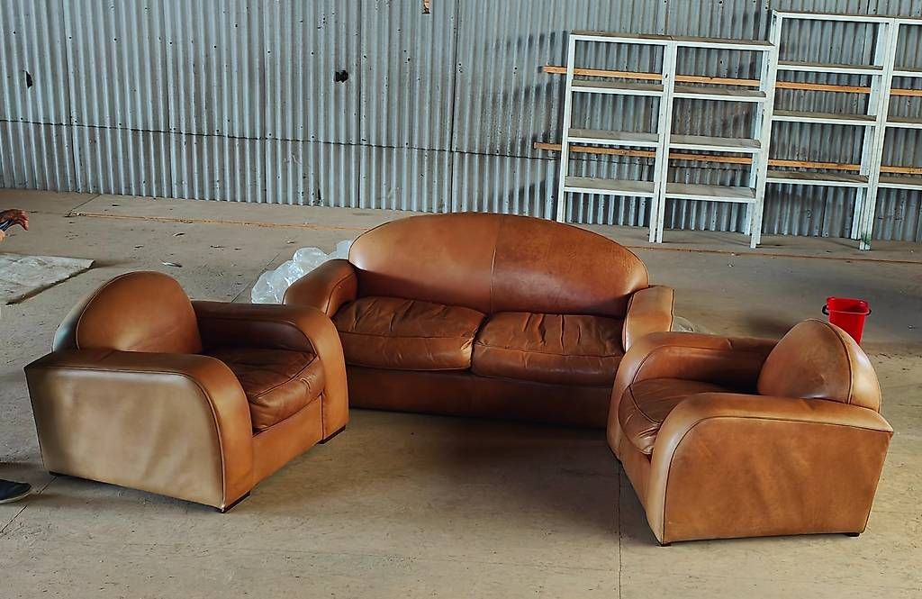 Divani: Sofa-Gruppe Büffelleder – Usato da Basel venduto da Daniel_Basel 1