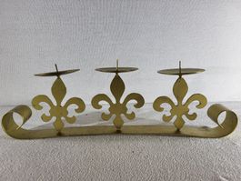 Goldener Kerzenständer für 3 Kerzen
