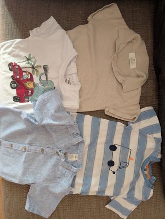 4 t-shirt set 86-92
